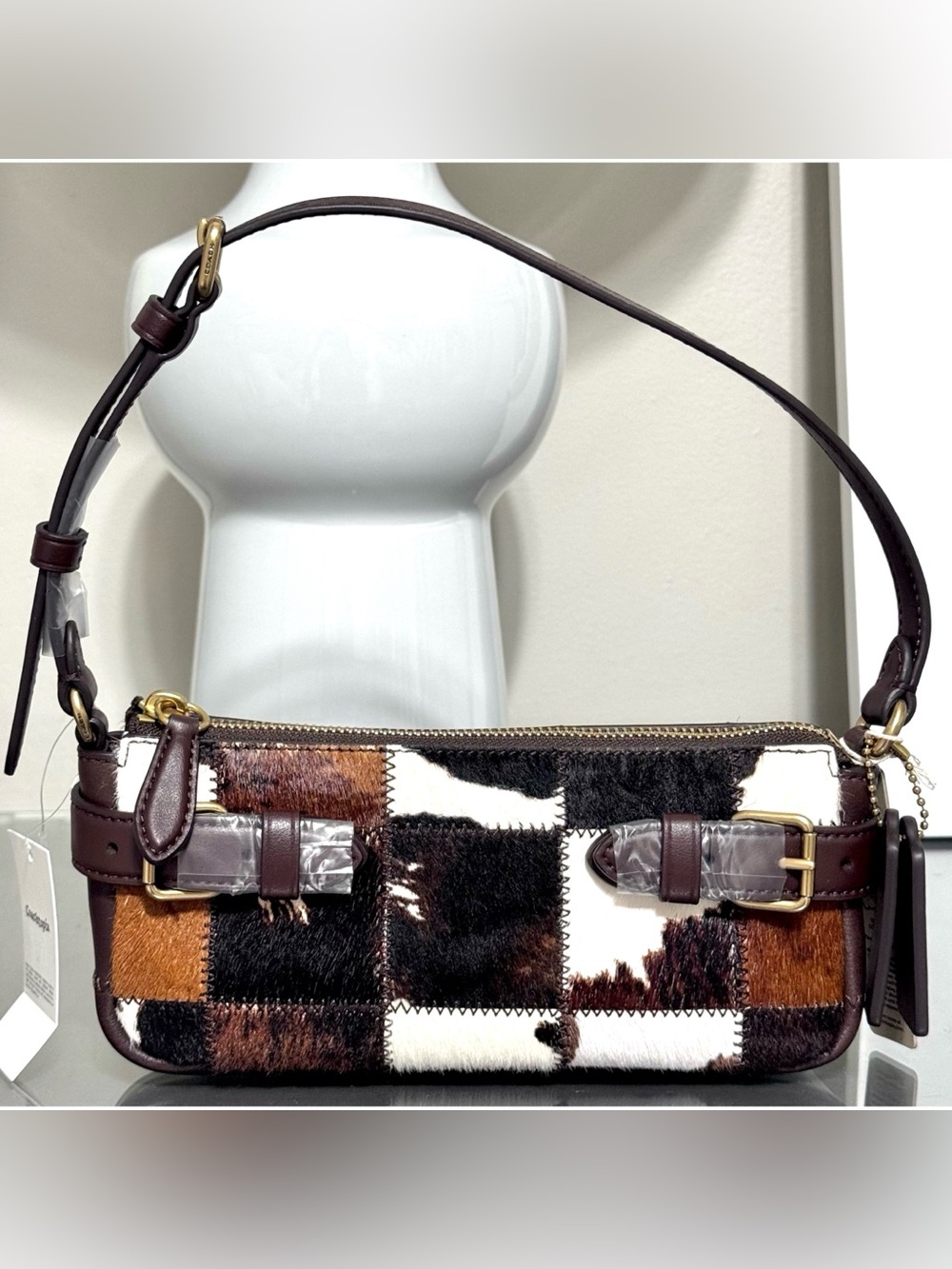 COACH COACHTOPIA Alter/Ego Shoulder Bag, BROWN/WHITE Checkerboard